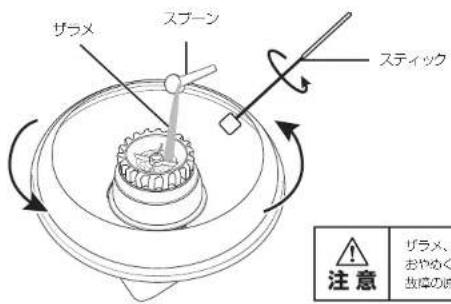 ザラメ スプーン スティック 注意 ザラメ、 おやめく 故障の源