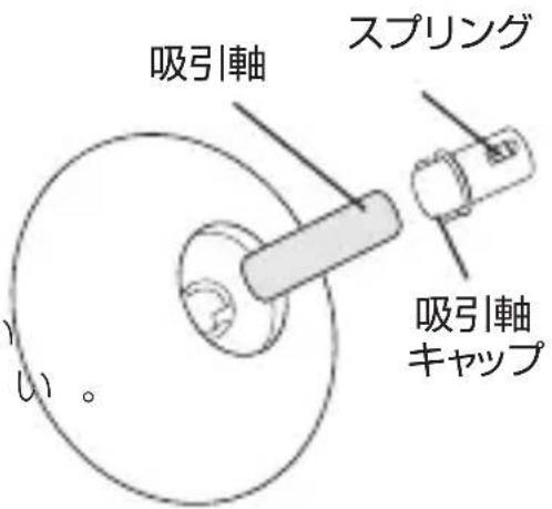 吸引軸 スプリング 吸引軸 キャップ