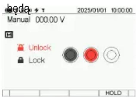 beda Manual 000.00 V Unlock Lock HOLD