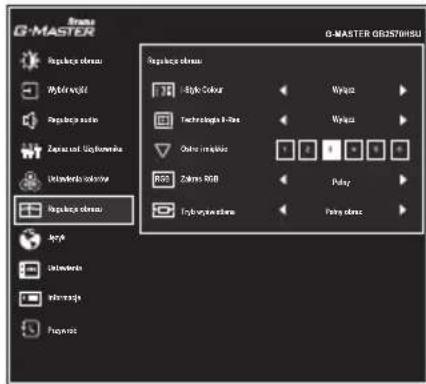 IIYAMA G-Master GB2570HSU-B1 - Regulacje obrazu Image Adjust - 1