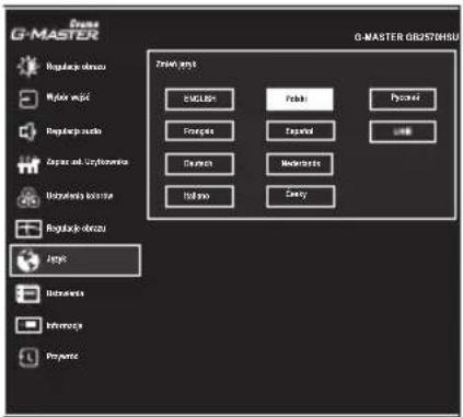 IIYAMA G-Master GB2570HSU-B1 - Język Language - 1