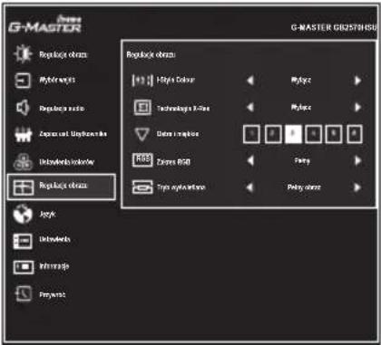 IIYAMA G-Master GB2570HSU-B1 - Regulacje obrazu Image Adjust - 1