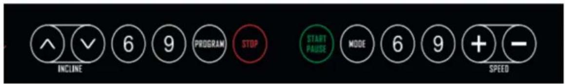 INCLONE 6 9 PROGRAM STOP START PAUSE MODE 6 9 + - SPEED