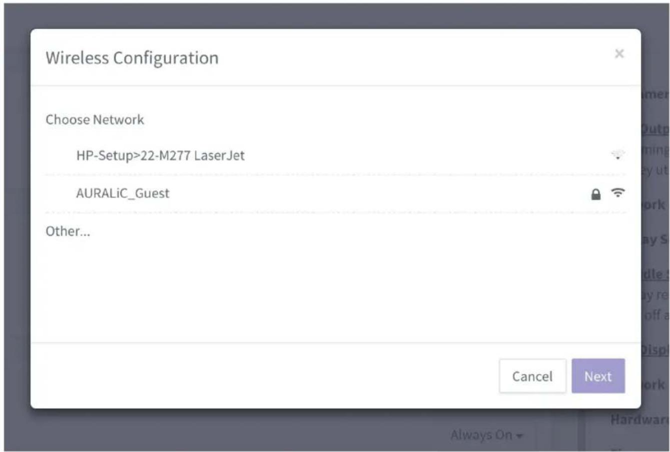 AURALiC Aries G1.1 - - Używając interfejsu Lightning web control - 3