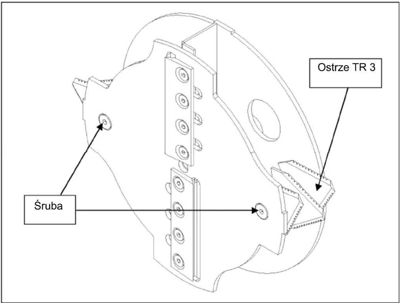 Śruba Ostrze TR 3