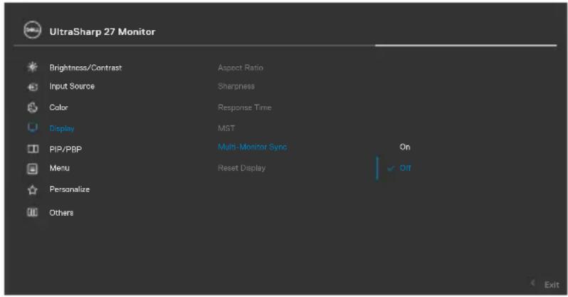 DELL UltraSharp U2724D - UWAGA: MMS nie jest obsługiwana przez interfejs HDMI. - 2