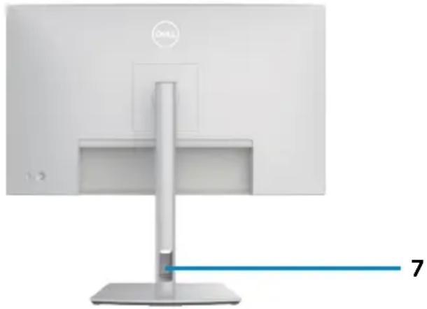 DELL UltraSharp U2724D - Widok od tyłu - 2