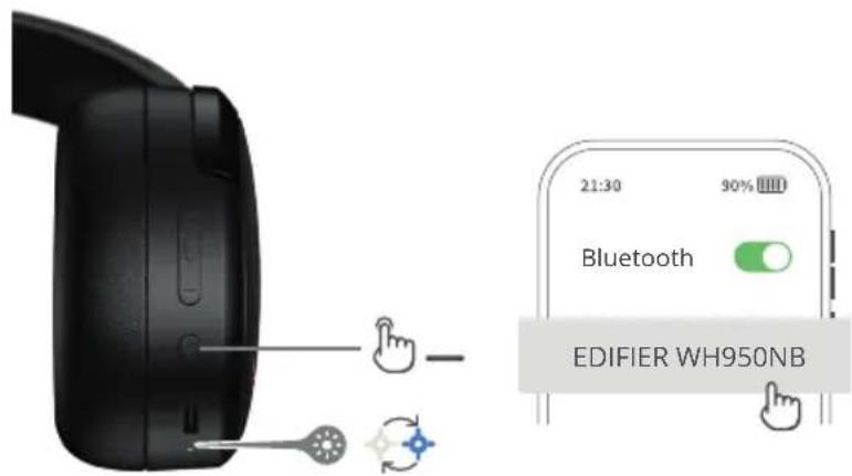 21:30 90% Bluetooth EDIFIER WH950NB