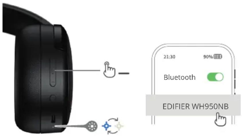 21:30 90% Bluetooth EDIFIER WH950NB