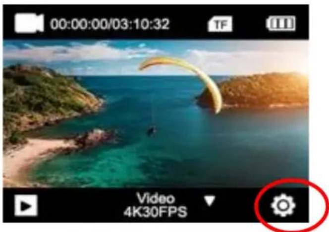 GoXtreme Vision+ - Krok 4: Ustawienie języka - 1