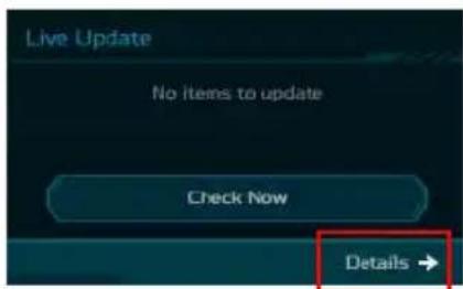 Live Update No items to update Check Now Details →