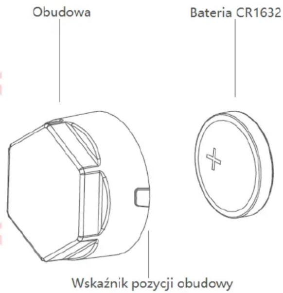 Obudowa Bateria CR1632 Wskaźnik pozycji obudowy