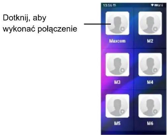 Dotknij, aby wykonać połączenie 13:56 PM Maxcom M2 M3 M4 M5 M6