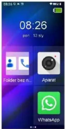 08:26 pon 13 sty Folder bez n... Aparat WhatsApp