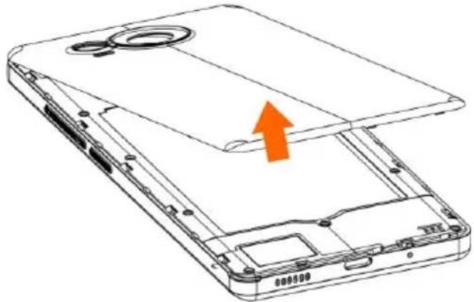MaxCom MS601 - Zdejmowanie pokrywy baterii - 1