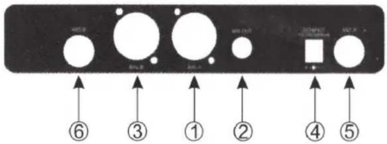 AMX B BRA D AM X AMX OUT AMX OUT V+ ⑥ ③ ① ② ④ ⑤