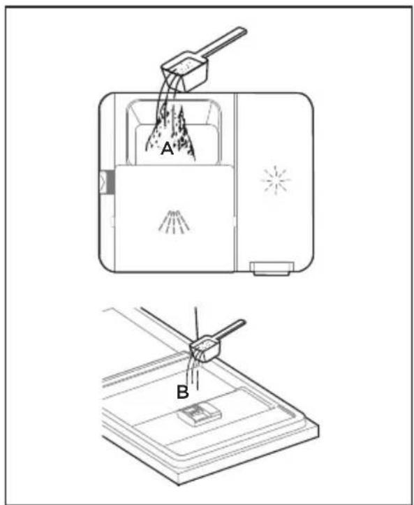 MIDEA MDWEB1004LB-WG-EE - Napełnianie dozownika detergentu - 3
