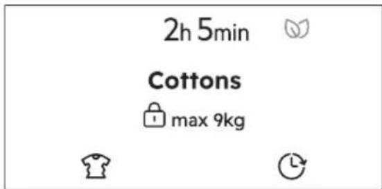 2h 5min Cottons max 9kg
