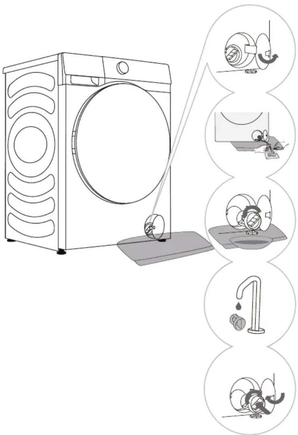 GORENJE WD2PA964ADT - CZYSZCZENIE FILTRA POMPY - 1