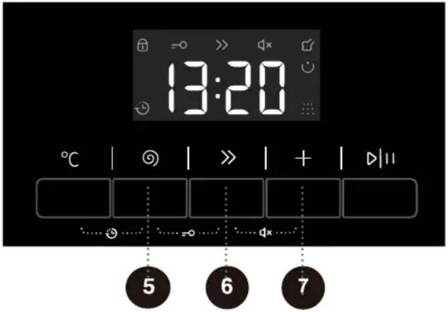 13:20 °C | ℝ | >> | + | ▷||| 5 6 7