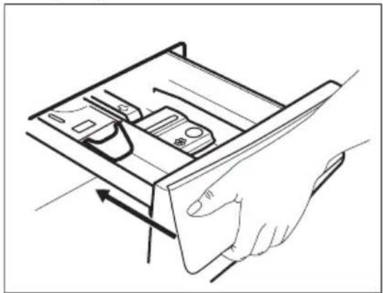 ELECTROLUX SensiCare 600 MEW2E9X6P - Sprawdzić położenie klapki w dozowniku detergentu. - 4