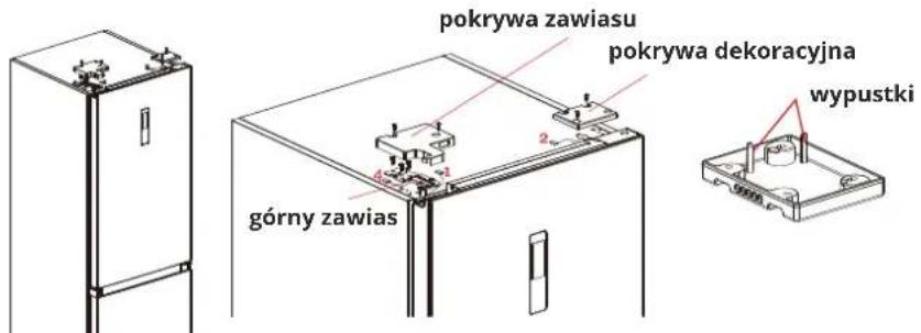 Berg CZW200NB22E - Zmiana kierunku otwierania drzwi. - 9