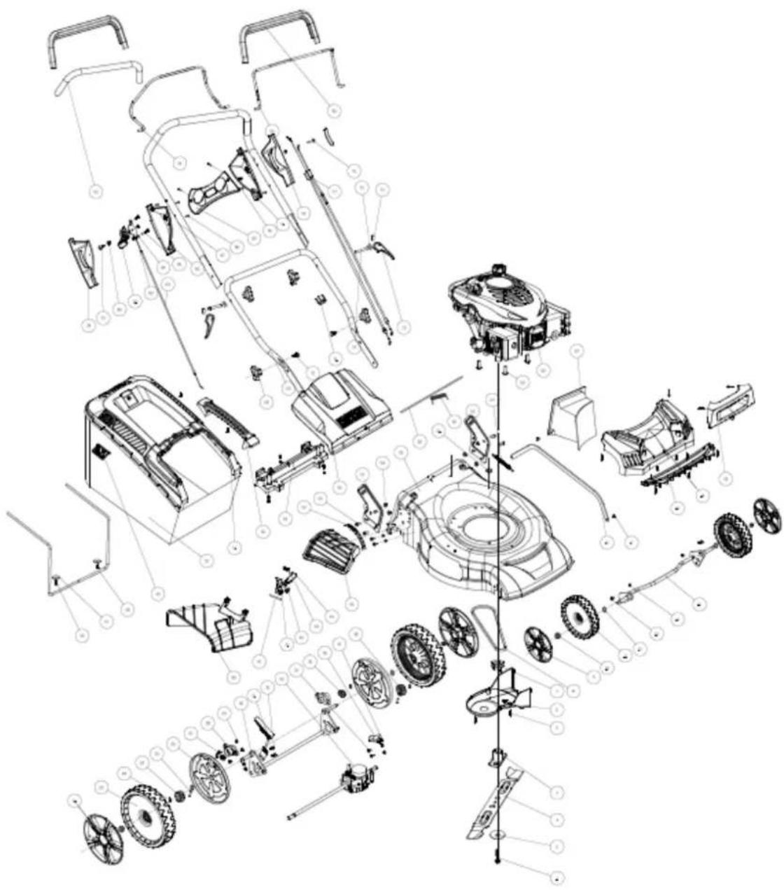 Handy SH53BS750N-4W1 - Rysunek złożeniowy - 1