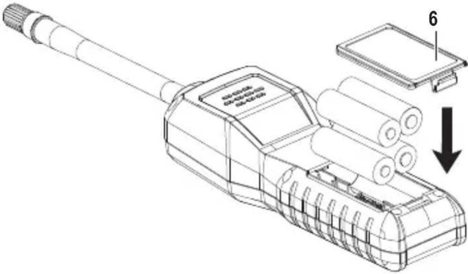 VOLTCRAFT GD-230 - Instalowanie/wymiana baterii - 1