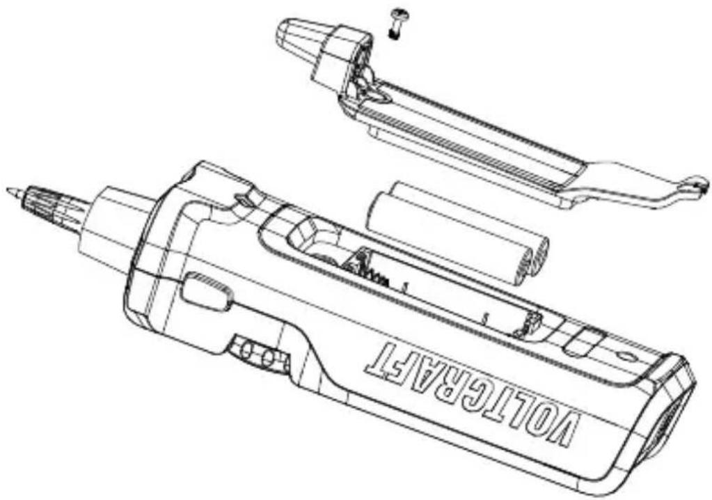 VOLTCRAFT VC311 - Wymiana baterii - 3