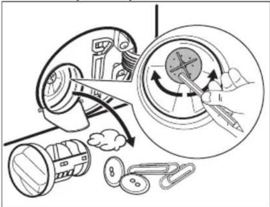 ELECTROLUX SteamCare 700 EW7W4697P - Otworzyć pokrywę pompy. - 5