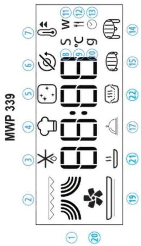 WHIRLPOOL MWP 338 SX - PANEL STEROWANIA (MWP 339) - 1