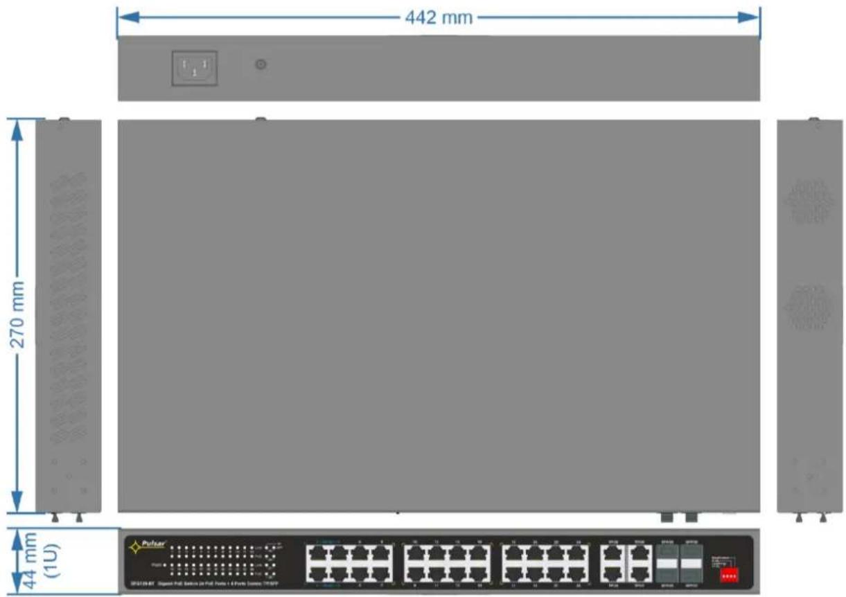 442 mm 270 mm 44 mm (1U) Pulsar WSPX200-AT: Original Full-Services 2x Full, Panama 1.5 Hybrid Server TRAPY
