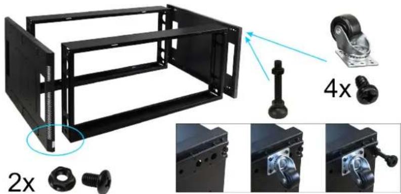 PULSAR RS4268P - Instrukcja złożenia szafy RACK: - 2