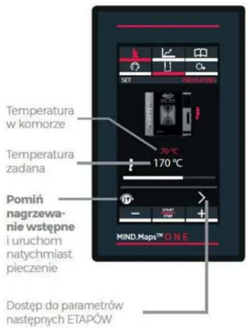 Unox CHEFTOP MIND.Maps ONE XEVC-0311-E1LM - Automatyczne lub ręczne nagrzewanie wstępne - 1