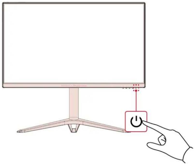 VIEWSONIC VX2428J2-PK-7 - 本体電源のオン／オフ - 1