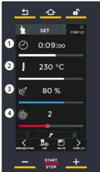 Unox BAKERLUX SHOP.Pro MASTER XEFR-10EU-EMLV - USTAWIANIE PARAMETRÓW - 1
