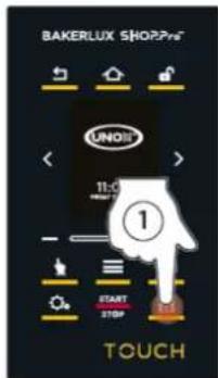 Unox BAKERLUX SHOP.Pro TOUCH XEFR-04HS-ETDP - Ustawianie temperatury i uruchamianie wyrastania ciasta - 2