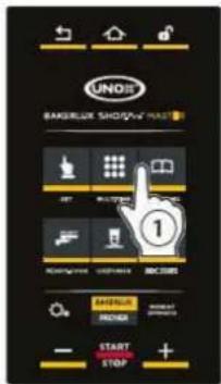 Unox BAKERLUX SHOP.Pro MASTER XEFR-03EU-EMLV - Wyjaśnienia: „Nowe Menu” - 3