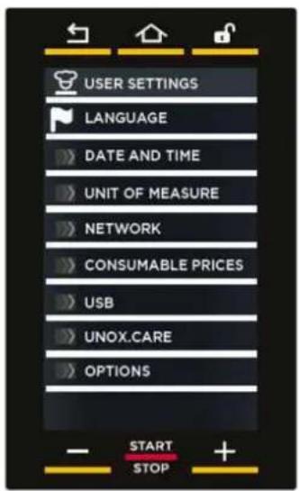 Unox BAKERLUX SHOP.Pro MASTER XEFR-03EU-EMLV - Ustawienia - 3