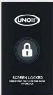 Unox BAKERLUX SHOP.Pro TOUCH XEFR-04EU-ETRV-MT - Wyjaśnienia: zablokowanie wyświetlacza - 1