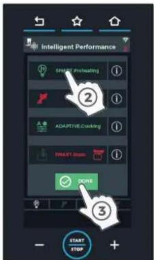 Unox CHEFTOP MIND.Maps PLUS XEVC-0711-EPRM-MS - Włączanie nagrzewania wstępnego SMART.Preheating (zalecany tryb) - 4