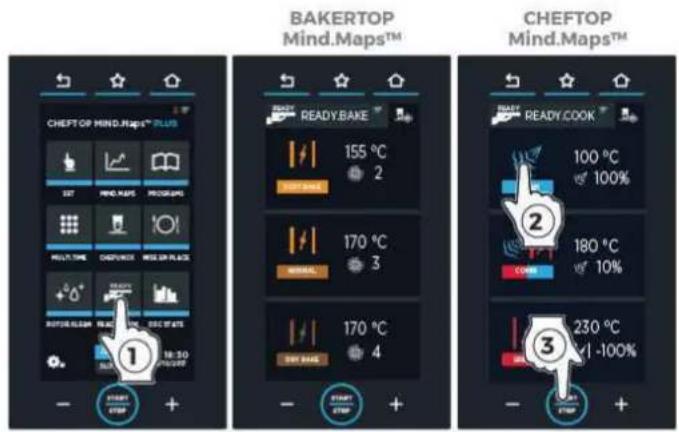 Unox CHEFTOP MIND.Maps PLUS XEVC-1021-GPLM - Obstuga | Menu READY.COOK Menu READY.BAKE - 2
