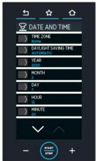 Unox CHEFTOP MIND.Maps PLUS XEVC-1021-GPLM - DATA I GODZINA (DATE AND TIME) - 1