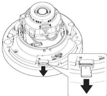 Hanwha Vision QNV-C9011R - Wyjmowanie karty Micro SD - 1