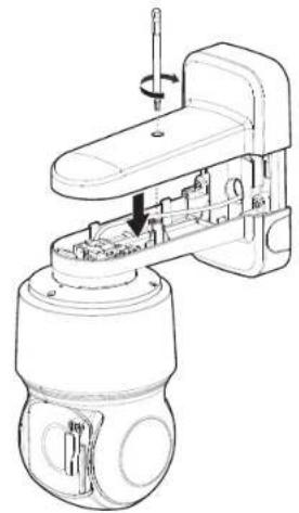 Hanwha Vision XNP-C6403RW - Instalowanie za pomocą uchwytu przeznaczonego na ścianę i słup - 7