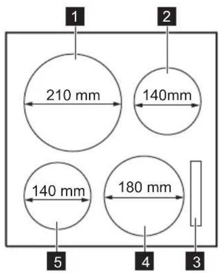 ELECTROLUX EKI54553OX - Układ powierzchni gotowania - 1