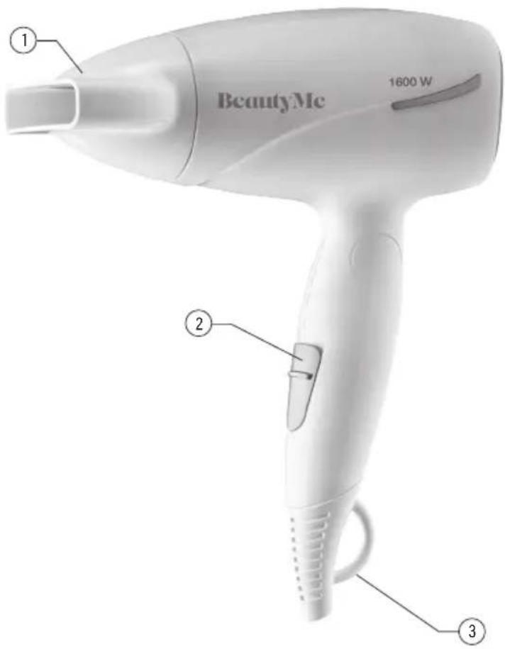 BeautyMe HD501 - OPIS URZĄDZENIA - 1