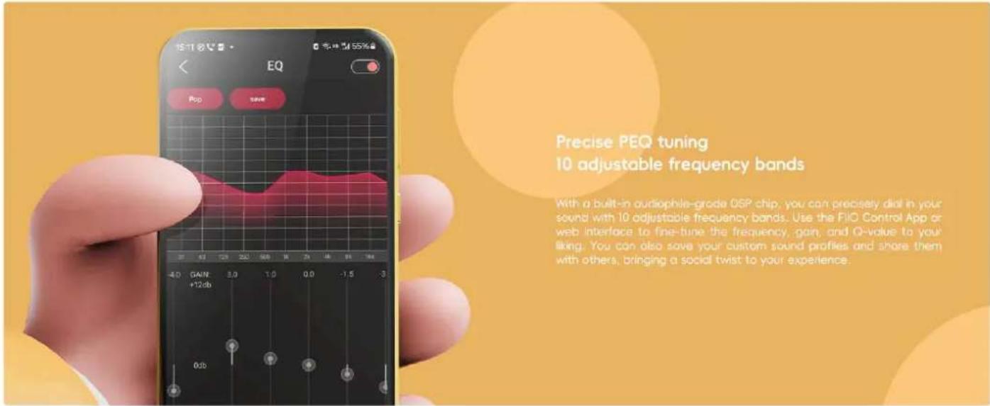 FiiO Tiny B - Funkcje dostępne za pośrednictwem FiiO Control - 1