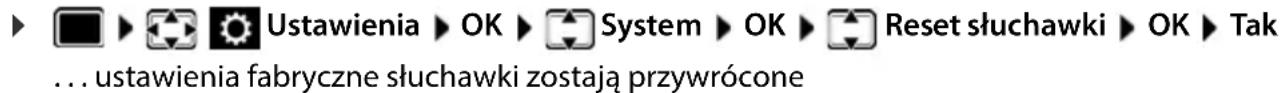 GIGASET Comfort C550HX - Przywracanie ustawień fabrycznych słuchawki - 1