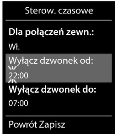 GIGASET Comfort C550HX - Sterowanie czasowe zewnętrznymi połączeniami - 4